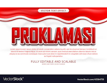 proclamation text effect editable eps file