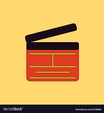 Producer clapperboard in flat vector image