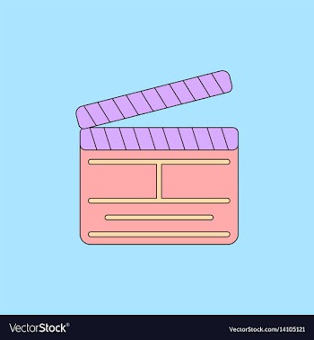 Producer clapperboard in flat vector image