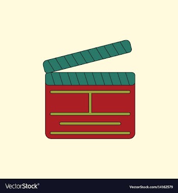 Producer clapperboard in flat vector image
