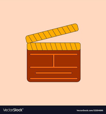 Producer clapperboard in flat vector image