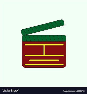 Producer clapperboard in flat vector image