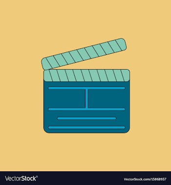 Producer clapperboard in flat vector image
