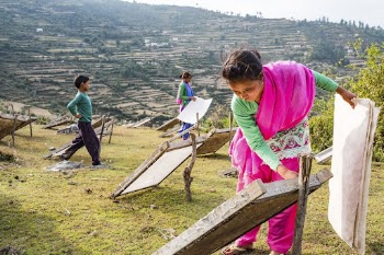 Producing Lokta bark paper, Kailash, | Free Photo - rawpixel