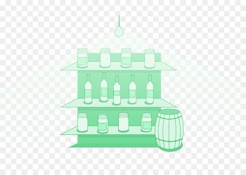 Product design House Green Font - cellar illustration 