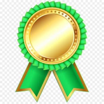 Product Green Design Material - Green Award Rosette PNG Clipar Image 