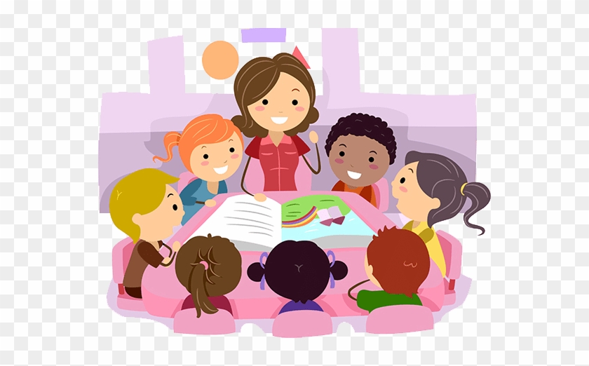 Profesora Y Alumnos Dibujo