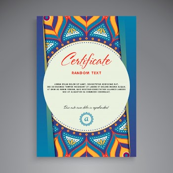 Professional Certificate Template Design