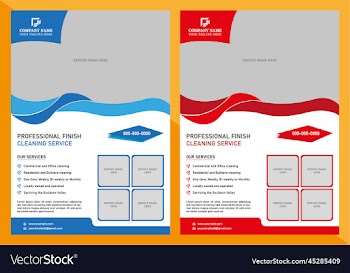 professional cleaning flyer design