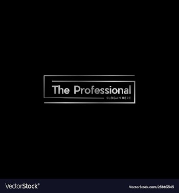 Professional creative brand text logo design vector image