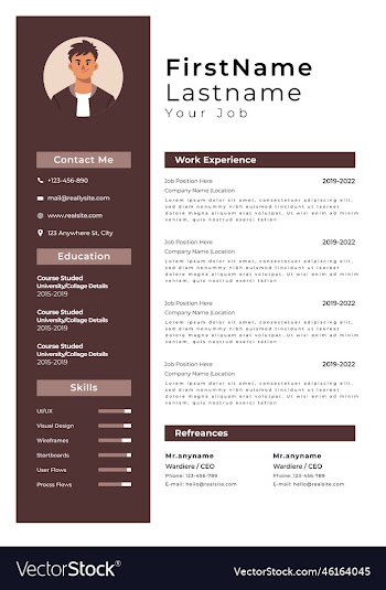 professional cv and resume template