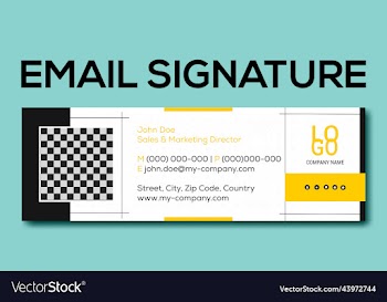 professional email signature template