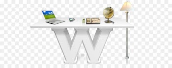 Professional Logo Font - W white desk Free pull material 