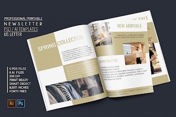 Professional Newsletter - 6 Printable Templates