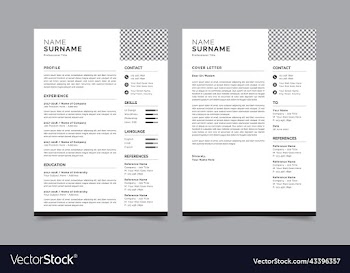 professional resume template design layout