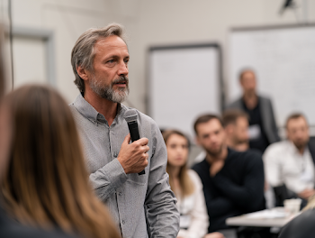 Professional Workshop Meeting with Audience Engagement