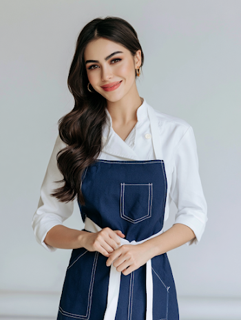 Professional Young Woman Chef Portrait