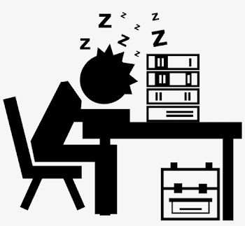 Professor Or Student Sleeping On His Desk With Books - Sleeping On ...