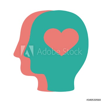 profiles humans with hearts solidarity flat and fill
