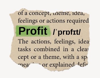 Profit ripped dictionary, editable word | Free PSD - rawpixel