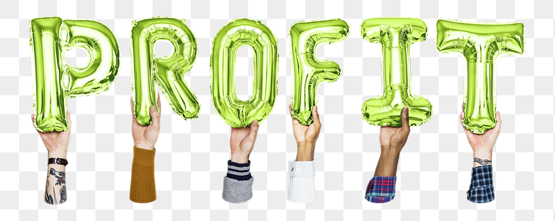 Profit word png, hands holding | Free PNG - rawpixel