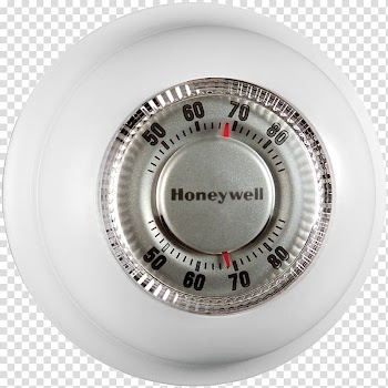 Programmable thermostat Honeywell T87 Central heating, cooler box transparent background PNG clipart