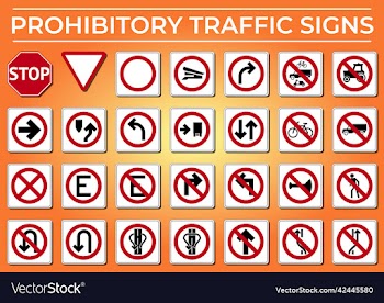 prohibitory traffic sign free