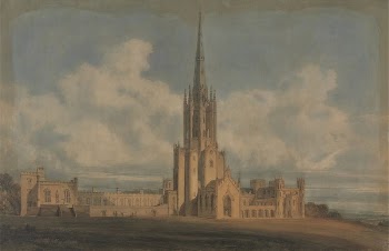 Projected Design for Fonthill Abbey, | Free Photo - rawpixel