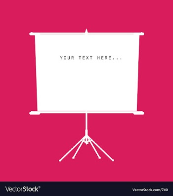 Projector screen vector image