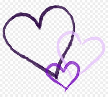 Projects Ideas Purple Heart Clipart Png Transparent - Purple And Grey Hearts