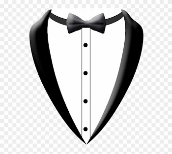 Prom Tuxedo Bride Silhouette Clip Art - Tuxedo Shirt Clipart Png