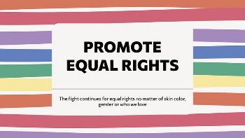 Promote equal rights presentation template, | Free PSD Template - rawpixel