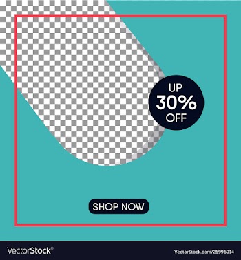 Promotion ads sale banner vector image