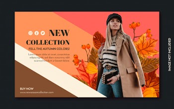 Promotion fashion banner Free Vector