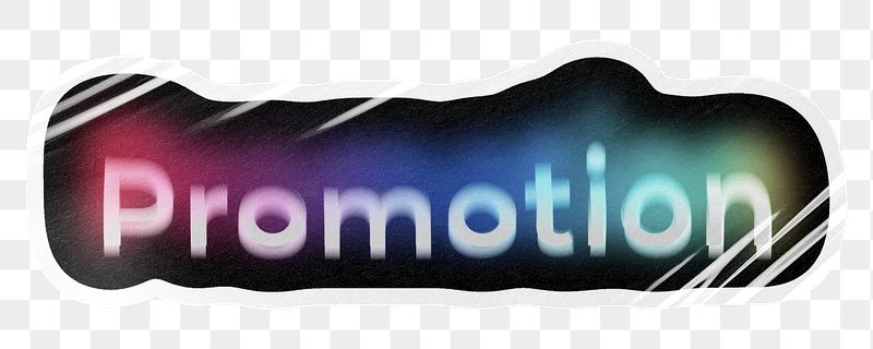 Promotion png word sticker, neon | Free PNG - rawpixel