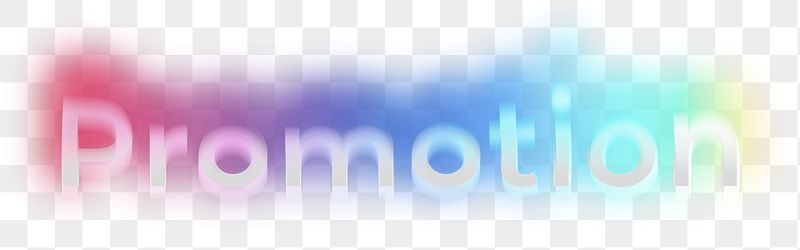 Promotion png word sticker, neon | Free PNG - rawpixel