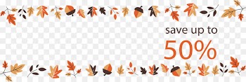 Promotion Web banner - Maple Leaf discount banner 