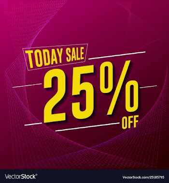 Promotional banner sale square size vector image
