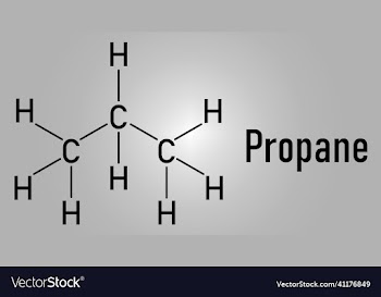 propane hydrocarbon molecule skeletal formula