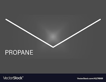 propane hydrocarbon molecule skeletal formula