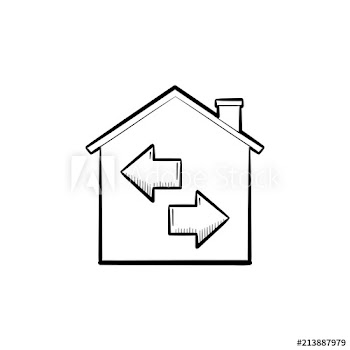 Property resale hand drawn outline doodle icon