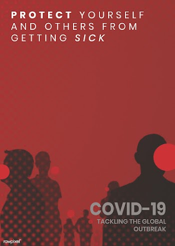 Protect others from getting sick during coronavirus pandemic template .. | Free  illustration - 2302055