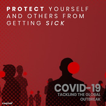 Protect others from getting sick during coronavirus pandemic template .. | Free  vector - 2302399