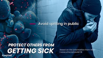 Protect others from getting sick during coronavirus pandemic template .. | Free  vector - 2303016