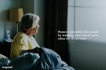 Protect the elderly by physical distancing. This image is part our col.. | Free  photo - 2331949