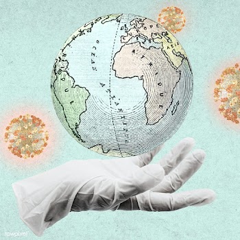 Protect the planet earth from coronavirus background | Free  illustration - 2318581