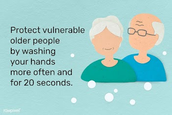 Protect vulnerable and older people by washing your hands. This image .. | Free  illustration - 2329263