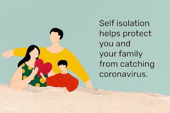 Protect you and your family by self isolating. This image is part our .. | Free  illustration - 2329266