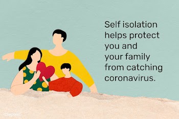 Protect you and your family by self isolating. This image is part our .. | Free  illustration - 2331962