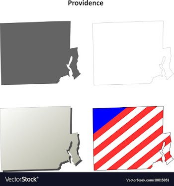 Providence Map Icon Set vector image